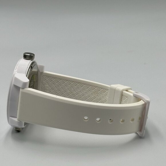 Tommy Hilfiger Watch Men White Dual Time Dial Silicone Band New Battery 10 Inch - Picture 9 of 12